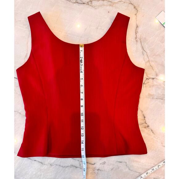 NWT Kasper Suit Size 8 Red Tweed 3-Piece Suit Skirt Christmas Holiday Party - Picture 11 of 14